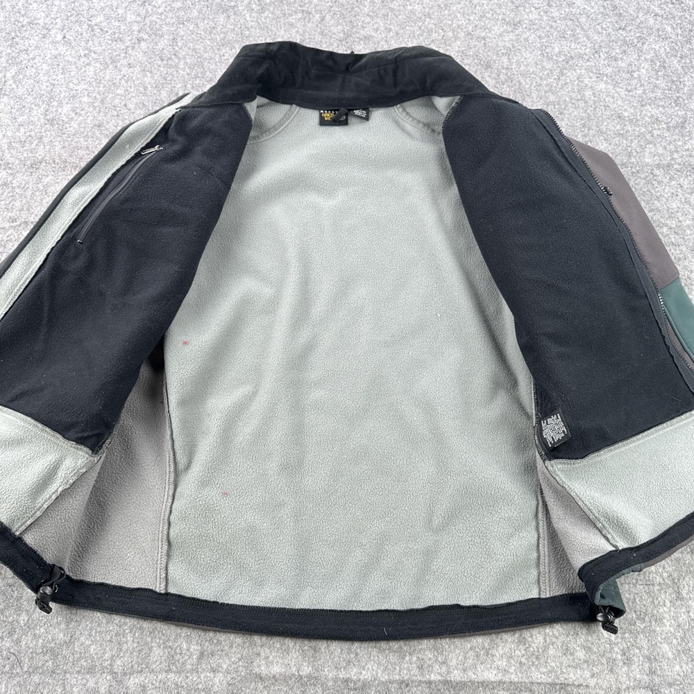 Mountain Hardwear Jacket Mens XL Gray Windstopper Softshell Fleece Lined Hiking - Picture 9 of 14